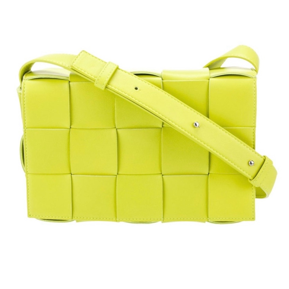 Bottega Veneta - Intrecciato Cassette in Neon Lime Green